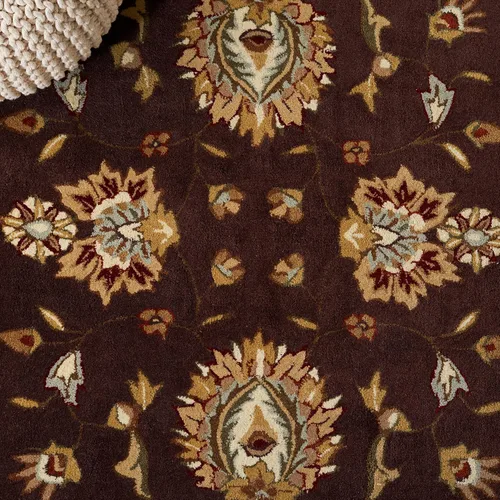 Vista 5 de SAFAVIEH Total Performance Collection - Alfombra decorativa, 2 x 3 pies, marrón y marfil, oriental, enganchada a mano, no desprende pelusa