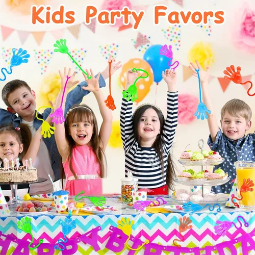 Vista 3 de 24 piezas de manos adhesivas para niños, regalos de fiesta, obsequio, relleno de huevos, relleno de bolsa de dulces, juguete de caja del tesoro