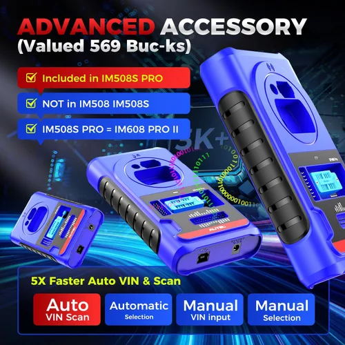 Vista 8 de Autel Escáner MaxiIM IM508S PRO con $569 PRO Kit, 2026 Full Bundle Pro Version, Igual que IM608 PRO 2/IM608S II, diagnóstico mejorado All-Sys