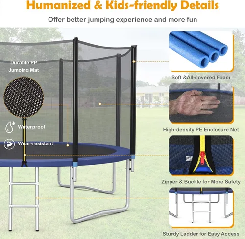 Vista 3 de GYMAX Trampoline