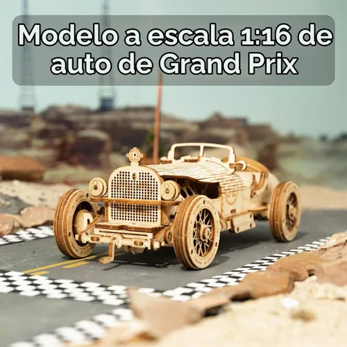 Vista 2 de ROKR Rompecabezas 3D de madera para adultos - Kits de modelo de coche mecánico - Rompecabezas para ejercitar la mente - Kits de construcción