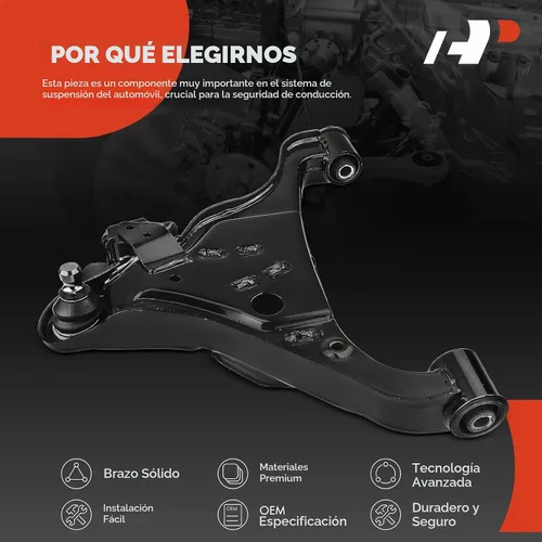 Vista 6 de Brazo de control inferior delantero derecho A-Premium, con rótula y buje