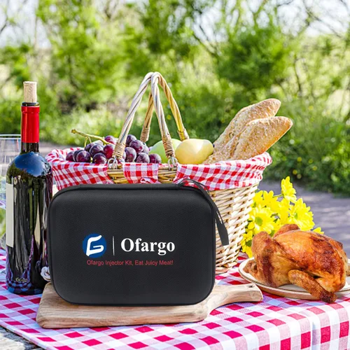 Vista 7 de Ofargo Kit de inyector de carne para ahumador con 3 agujas de jeringa inyectoras de barbacoa sabor marinada, adobos inyectores para carnes, pavo