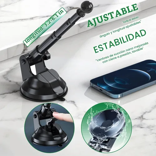 Vista 7 de Z Fold 7 Accesorios de montaje para automóvil, vinculación por negro-D
