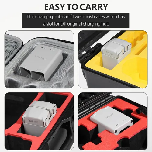 Vista 7 de AMAZEAR Cargador de batería para accesorios DJI Mini 5 Pro/Mini 4 3, DJI Mini5Pro Mini4/3 Series Hub de carga bidireccional con adaptador