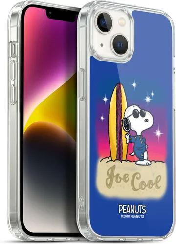 Vista 187 de Head Case Designs Funda de gel con licencia oficial de Peanuts Beach Surf Snoopy Boardwalk Airbrush [protección de grado militar] compatible