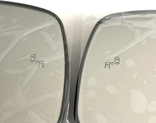 Vista 4 de Vidrio de espejo calefaccionado para automóvil con luz de advertencia de punto ciego, para Toyota LAND CRUISER 300 LC300 2022