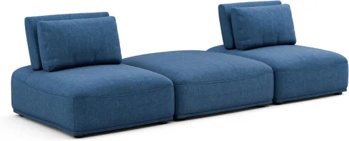 Vista 34 de Furniture of America Tatiana Modern Boucle - Sofá modular de 2 plazas con respaldo ajustable para sala de estar, oficina, combinación libre Boucle