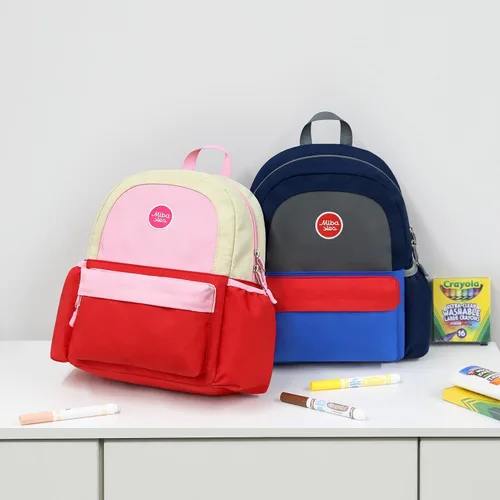 Vista 5 de mibasies Mochila preescolar para niños y niñas de 2 a 4 años, mochila pequeña para niños y niñas, mochila de jardín de infantes, mini, Hotpink