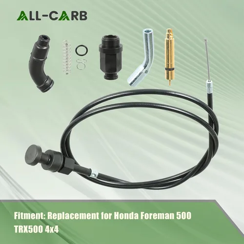 Vista 4 de marddpair Kit de cable de estrangulador y émbolo de válvula de repuesto para Honda Foreman 500 TRX500FA TRX500FGA TRX500FPA 2001-2013