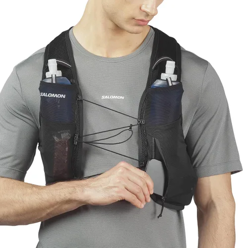 Vista 9 de Salomon ADV HYDRA VEST 4 Paquete de hidratación para correr Negro