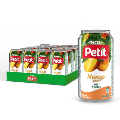 Vista 7 de Petit Néctar de manzana, latas de 330 ml (paquete de 24) – Bebida refrescante de jugo de fruta