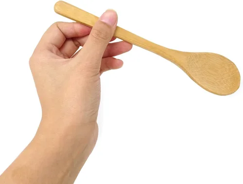 Vista 6 de Honbay - Juego de cubiertos de bambú de 3 piezas de estilo japonés creativo, ecológico, utensilios reutilizables con una bolsa retro