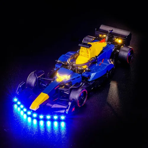 Vista 16 de Kit de luces LocoLee Compatible con Lego 77251 McLaren F1 Team MCL38 Coche de Carrera - Solo Luz Sin Modelo, Accesorios de Iluminación LED