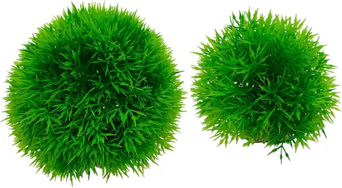 Vista 10 de Plantas artificiales para pecera, plantas artificiales, 6 unidades, césped artificial, color verde, plástico, decoración del hogar, planta