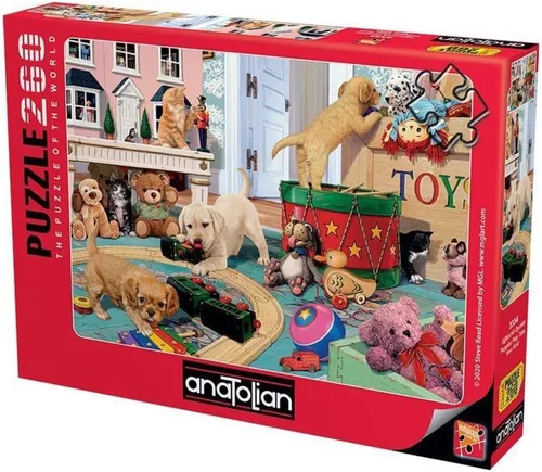 Vista 10 de Anatolian Puzzle - Gatos en la playa, rompecabezas de 260 piezas, #3322, marrón/a