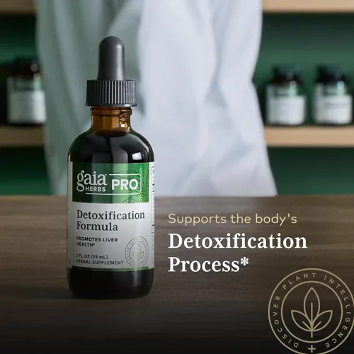 Vista 5 de GAIA HERBS PRO Fórmula de desintoxicación - Apoya la salud del hígado y la desintoxicación* - Cardo mariano, muelle amarillo y más - 2 onzas