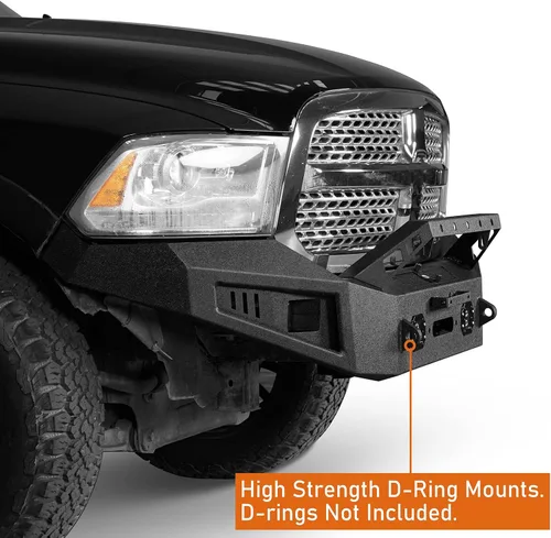 Vista 4 de u-Box Kit de parachoques delantero + parachoques trasero Ram 1500 2014 para Dodge Ram 1500 2013-2018 (excluye Rebel) y Ram 1500 Classic 2019-2024