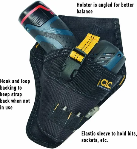 Vista 2 de Custom Leathercraft CLC 5021 Funda para atornillador de impacto, color negro