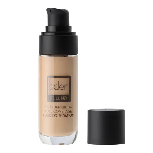 Vista 13 de aden Maquillaje de base fluida con tecnología nano, 0.7 fl oz, adaptación de color, impermeable, cobertura completa, alta definición, larga