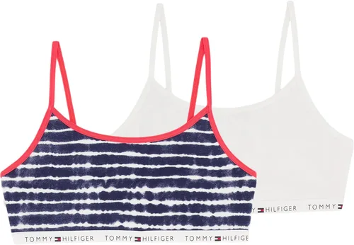 Vista 4 de Tommy Hilfiger Paquete de 2 brasieres sólidos para niñas (niños pequeños/niños grandes)