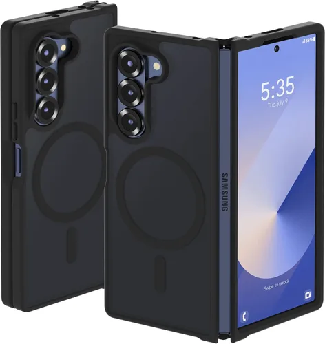 Vista 32 de ORETECH Magnético para Samsung Galaxy Z Flip 6 con 2 protectores de Negro