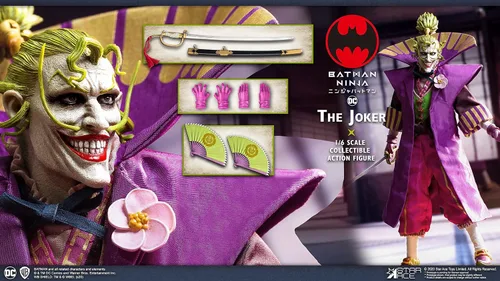 Vista 4 de Star Ace Toys Batman Ninja: The Joker (versión especial) figura de acción coleccionable a escala 1:6, multicolor