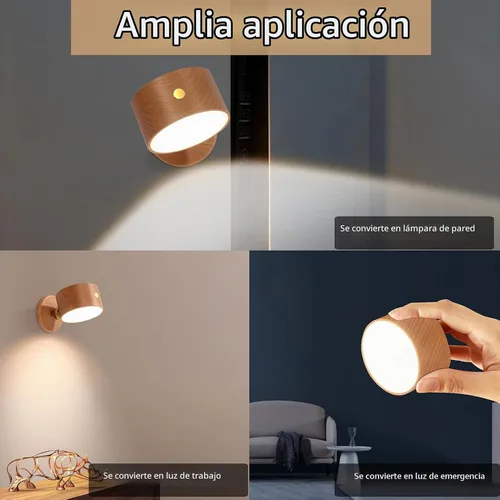 Vista 9 de Lámpara de noche de pared de madera LANDGOO