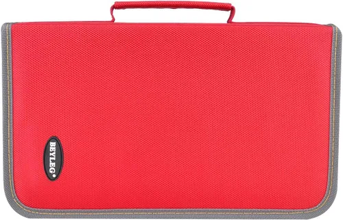 Vista 8 de Funda para CD y DVD, capacidad de 128 unidades, almacenamiento de DVD, soporte para discos de CD, estuche de CD, carteras VCD, estuche multimedia