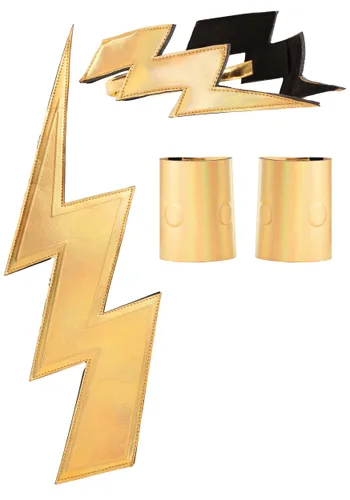Vista 5 de Kit de Accesorios para Disfraz de Zeus para Hombre Multicolor