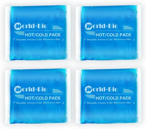 Vista 8 de Paquetes de hielo de gel para lesiones reutilizables - Compresa fría de gel para hombro, rodilla, espalda y cuello - Paquetes calientes y fríos