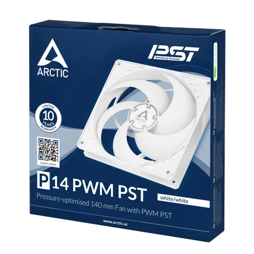 Vista 4 de ARCTIC P14 PWM PST - Ventilador de PC, Ventilador de caja de 140 mm con tecnología PWM Sharing Technology (PST), optimizado a la presión, motor