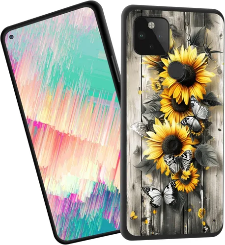 Vista 60 de Funda delgada para Google Pixel 4 XL, funda delgada de silicona de TPU suave a prueba de golpes para Google Pixel 4 XL, gato negro luna estrellada