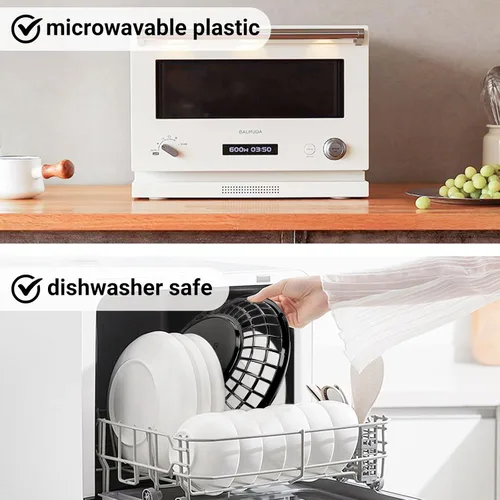 Vista 4 de EUSOAR Cestas de comida con papel pergamino, 12 cestas de plástico negro de 11.8 x 8.9 pulgadas para servir alimentos y 10 x 11 pulgadas, 100 forros