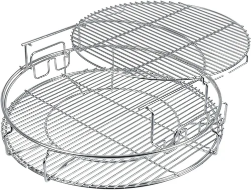 Vista 7 de Estante Expansor de 5 Piezas para Big Green Egg Medium Kit de Repuesto Parrillas para Eggspander Conveggtor Basket Acero Inoxidable 304 con Sistema