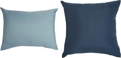 Vista 4 de Amazon Basics Juego de edredón Queen, microfibra suave, lavable a máquina, color acuarela azul con estampado floral, 10 piezas