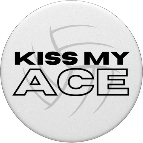 Vista 3 de Kiss my Ace jugador divertido de voleibol PopSockets intercambiable PopGrip