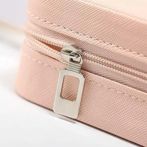 Vista 6 de TRODANCE Mini estuche de viaje para joyas pequeño organizador de joyas de viaje miniorganizador de almacenamiento portátil para anillos aretes