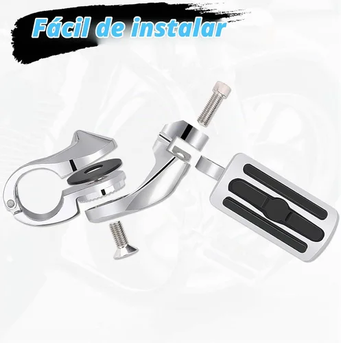 Vista 5 de Estriberas de Carretera para Motocicleta de 1.25", Estriberas Ajustables en Ángulo de Repuesto para Harley Davidson Touring, Road Glide, Street