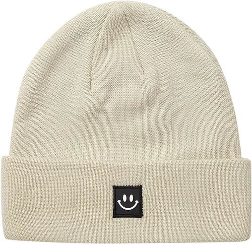 Vista 6 de MaxNova Gorro de punto con cara sonriente para hombres/mujeres
