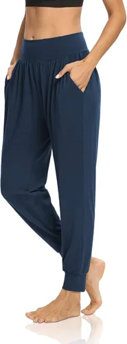 Vista 4 de DIBAOLONG - Pantalones deportivos holgados para mujer, para entrenamiento, yoga o descanso, cómodos, con bolsillos