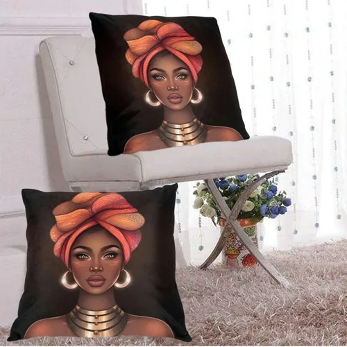 Vista 8 de Fiokroo Juego de 2 fundas de almohada cuadradas para sofá, dormitorio, sala de estar, automóvil, 16 x 16 pulgadas