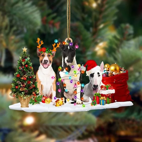 Vista 9 de Nazenti Adorno de Navidad personalizado con amigos Affenpinscher – Adorno de perro personalizado para amantes de las mascotas, acrílico plano