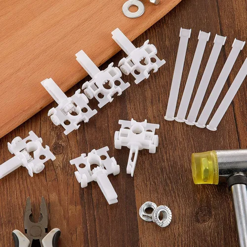 Vista 7 de Jetec Kit de pestañas de reparación de persianas verticales, listones de repuesto, piezas de fijador de ventana para accesorios de cortina