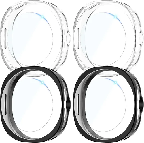 Vista 14 de Rc-Z para Samsung Galaxy Watch 5/Galaxy Watch 4 de 40 mm, paquete de 4 fundas de TPU suave con cubierta completa para la cara, protector de pantalla