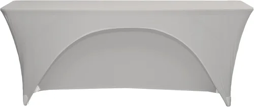 Vista 14 de YOUR CHAIR COVERS - Mantel elástico rectangular de elastano de 6 pies x 18 pulgadas, con espalda abierta para aula, color negro