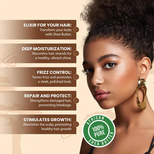 Vista 3 de Manteca de Karité Africana Raw unrefined 100% puro grado A de Marfil orgánicos naturales – 4 oz – bricolaje cuerpo Butters, Loción, crema, Lip Balm