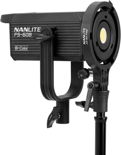 Vista 6 de Nanlite Fs 60b Bi Color LED Foco 2700 6500K Bluetooth 0.08 oz Fm Montaje 70W bicolor 2700-6500K, Cri Avg 96, Tlci 97, 13360 Lux a 3.3 ft, haz