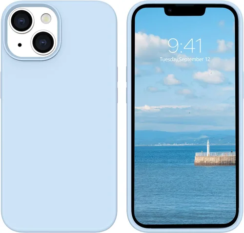 Vista 13 de BENTOBEN Funda compatible con iPhone 14, silicona suave, goma de gel, forro de microfibra, parte trasera dura, a prueba de golpes, funda protectora