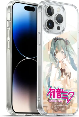 Vista 110 de Head Case Designs Licencia Oficial Hatsune Miku Gráficos Lindos Carcasa de Gel [Protección de Grado Militar] Compatible con Apple iPhone 7